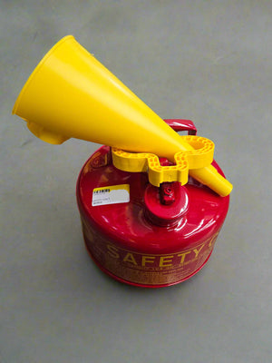 Eagle UI-10-FS Safety Can, 1 Gal, Steel, Red, Galvanized Type 1