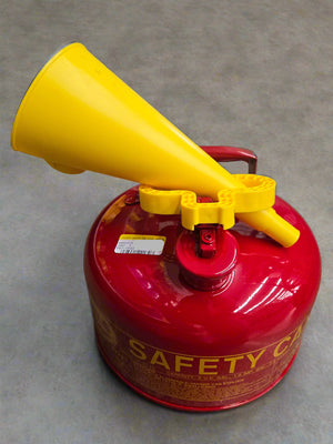 Eagle UI-20-FS Safety Can Type 1, 2 Gal, Steel, Red with Funnel