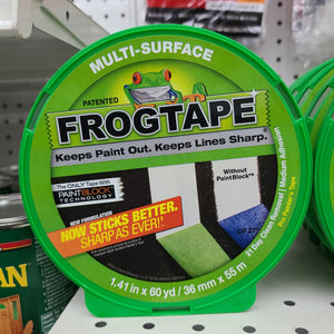FrogTape Multi-Surface Painting Tape- Green, 1.41 in. X 60 yd