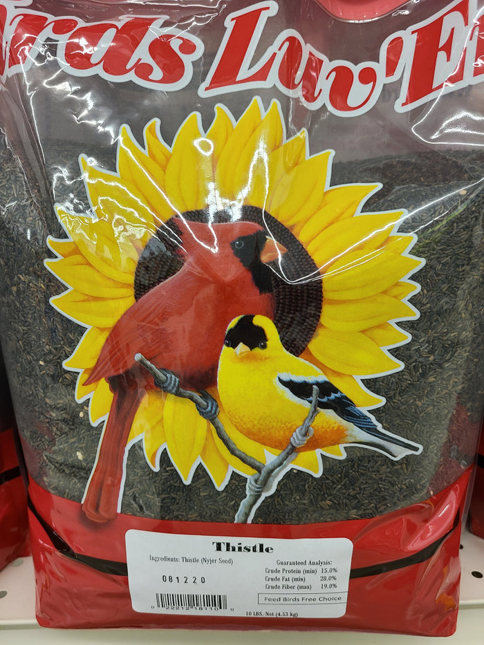 Birds Luv'EM Thistle Seed, 10 LB bag