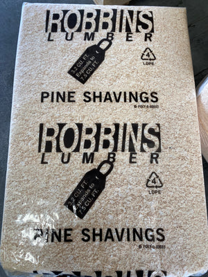 Robbins pine bedding shaving