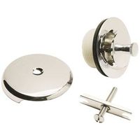 Plumb Pak PP826-67 Trim Kit, Chrome, For 1-3/8 In, 1-1/2 In Bath Drains Lift And Turn CH