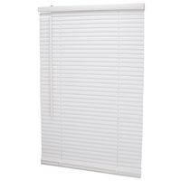Simple Spaces PVCMB-3A Blind, 64 in L, 27 in W, Vinyl, White Blind Vinyl Crdls Wht 27W