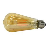 Sylvania 75353 Ultra LED Bulb, ST19 Lamp, 60W Equivalent, E26 Base, Dimmable, Clear, 2200K