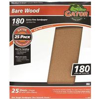 Gator 3273 Sanding Sheet, 11 in L x 9 in W, 180 Grit, Garnet Abrasive 9x11 180G GP Paper