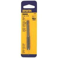 Irwin 8331 Thread Tap, 7 mm x 1.0, Plug Tap, 4-Flute, HCS