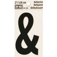 2" Black and Symbol Sign