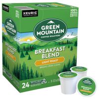 Keurig Breakfast Blend K-Cup Pod Box, Yes Caffeine, Light Roast Coffee Pods