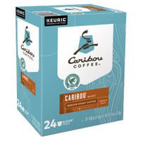 Keurig Blend K-Cup Pod Box, Yes Caffeine, Medium Roast Coffee Pod Caribou Med Ro