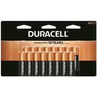 Duracell Coppertop MN1500 Series AA Alkaline Battery, 1.5V, Manganese Dioxide, 16/PK