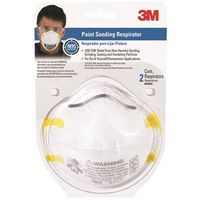 3M TEKK Protection 8210PA1-A/8654 Paint Sanding Respirator, N95 Filter Class, White 2PK