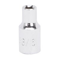 Vulcan MT6481683 Drive Socket, 3/16 in, 1/4 in Drive, 6-Point, Chrome Vanadium Steel