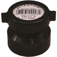 Canplas Trap Pipe Adapter, 1-1/2 in, Hub x Slip, ABS, Black, Schedule 40 (102851ABC)