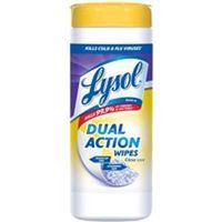 Lysol Disinfecting Wipes Can, Citrus, Clear - Lysol Scrub/Wipe Dual Act