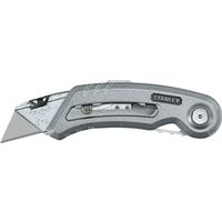 STANLEY 10-813 Utility Knife, 2-7/16 in L Blade, 2 in W Blade, Carbon Steel, Gray Handle