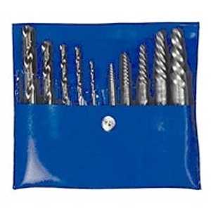 Irwin 10-Piece Cobalt Spiral Flute Extractor and Drill Bit Set (11117)