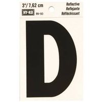 3" Reflective Vinyl Letter D
