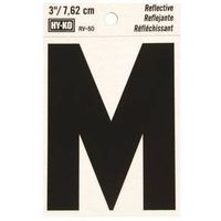 3" Reflective Vinyl Letter M