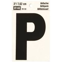 3" Reflective Vinyl Letter P
