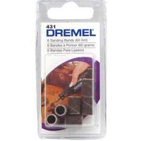 Dremel 432 Series Sanding Band, 1/2 in Dia Drum, 1/8 in Dia Shank, 120 Grit, Coarse, Aluminum Oxide