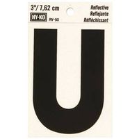 3" Reflective Vinyl Letter U