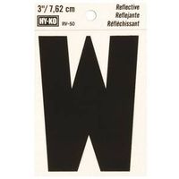 3" Reflective Vinyl Letter W