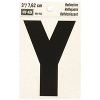 3" Refl Vinyl Letter Y