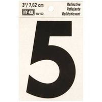 3" Reflective Vinyl Number 5