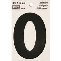 3" Reflective Vinyl Number 0