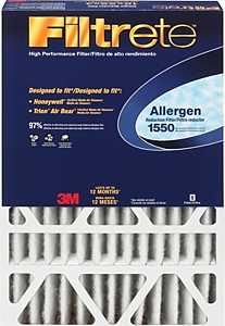 Filtrete Air Filter, 25" L x 20" W, Cardboard Frame (DP03DC-4)