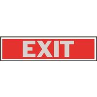 2" x 8" Red Exit Sign