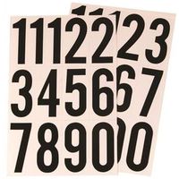 3" BLK/WHT Number Set