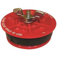 Oatey 4-Inch Plastic Test Plug, Red (Model 33403)