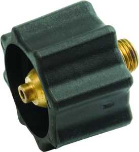 Mr. Heater Coupling Nut, Brass and Plastic, Black (F276495)
