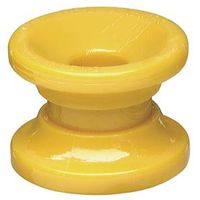 Zareba Donut Corner Insulator for 14 Ga Fence Wire, Polyrope/Polytape, Yellow, Polycarbonate