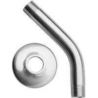 Plumb Pak 8" Shower Arm with Flange, 1/2" IPS Connection, Brass, Chrome Plated