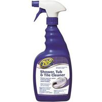 Zep Shower, Tub, and Tile Cleaner, 1 qt Bottle, Liquid, Pleasant Light Yellow
