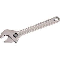 Crescent AC26VS Adjustable Wrench, 6" OAL, 0.938" Jaw, Steel, Chrome, Non-Cushion Grip Handle