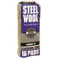 Homax Steel Wool #1 Grit Medium Gray 16PK