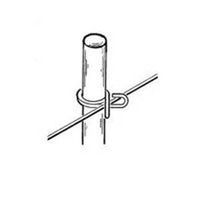 Parmak 705 Rod Post, 48 in OAH, Fiberglass, Gray 3/8x48 FBG Fence Post