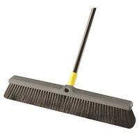 Quickie 00533 Push Broom, 24" Soft Sweep, Polypropylene Bristle, Steel Handle