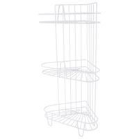 Simple Spaces SS-SC3-29-PE-3L Shower Caddy, 3-Shelf, 11-5/8 in OAW, 23-1/4 in OAH, 8-1/4 in OAD, 10 lb