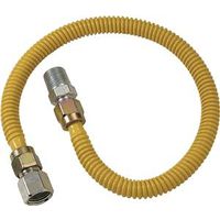 BrassCraft ProCoat Series Gas Connector, 18" L, 1/2" x 1/2" (CSSD54-18)