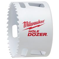 Milwaukee Hole Dozer Hole Saw, 3-1/4 in Dia, 1-5/8 in D Cutting, 5/8-18 Arbor, 4 TPI