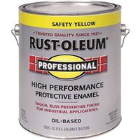 Rust-Oleum 242258 Enamel Paint, Oil, Gloss, Safety Yellow, 1 Gal, 255 to 435 Sq-Ft Coverage