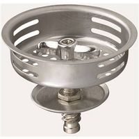 Plumb Pak PP820-34 Basket Strainer with Twist-N-Lock Post, Stainless Steel, For Keeney 1433 Sink