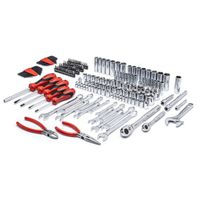 Crescent 180-Piece Professional Tool Set, Alloy Steel, Polished Chrome