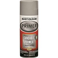 Rust-Oleum 249415 Spray Primer, Oil Base, Gray, 12 oz Can 12OZ GRY Sand Primer