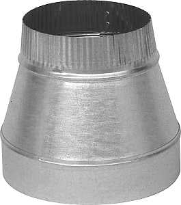 Imperial 6" Short Duct Reducer, 30 Gauge Galvanized Steel (GV0808-A)