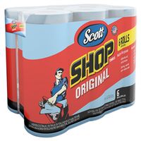 Scott 75180 Shop Towel, 11 in L, 13-1/4 in W, Original Roll, 6 Pack